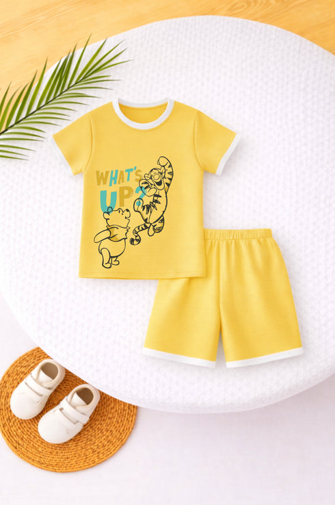 What's Up Printed Short Set