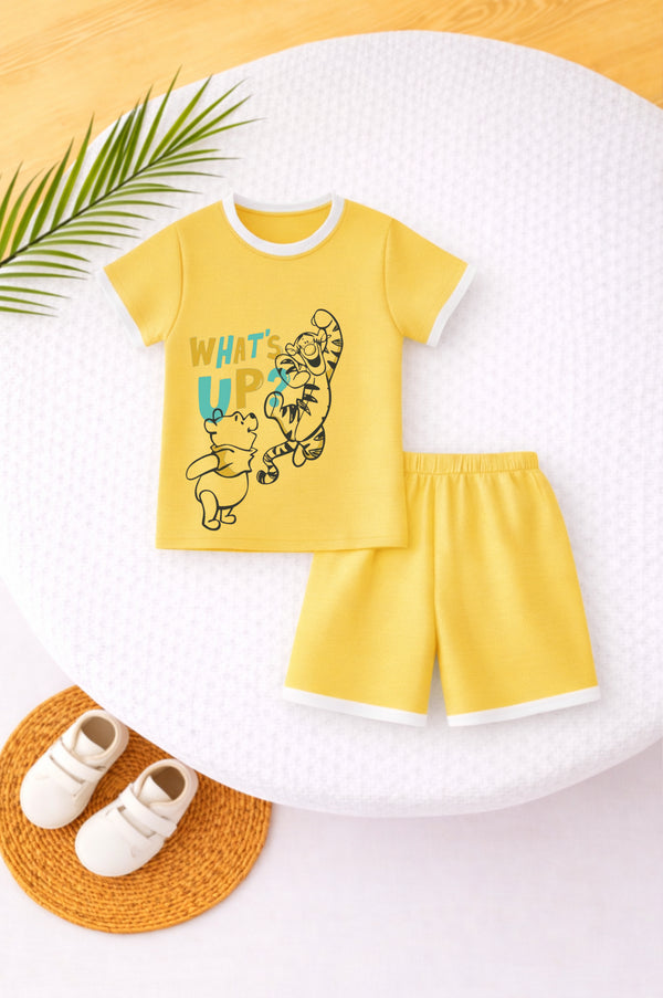 What's Up Printed Short Set