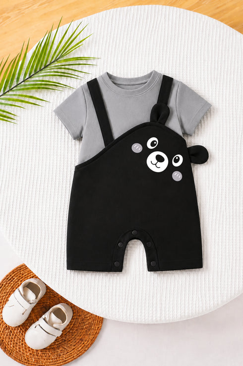 Tiny Bear Cut & Sew Romper