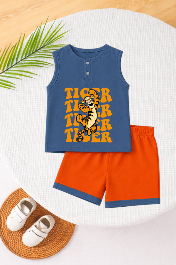 Tigger Adventure Henley Sando Set | Twinkle Tods