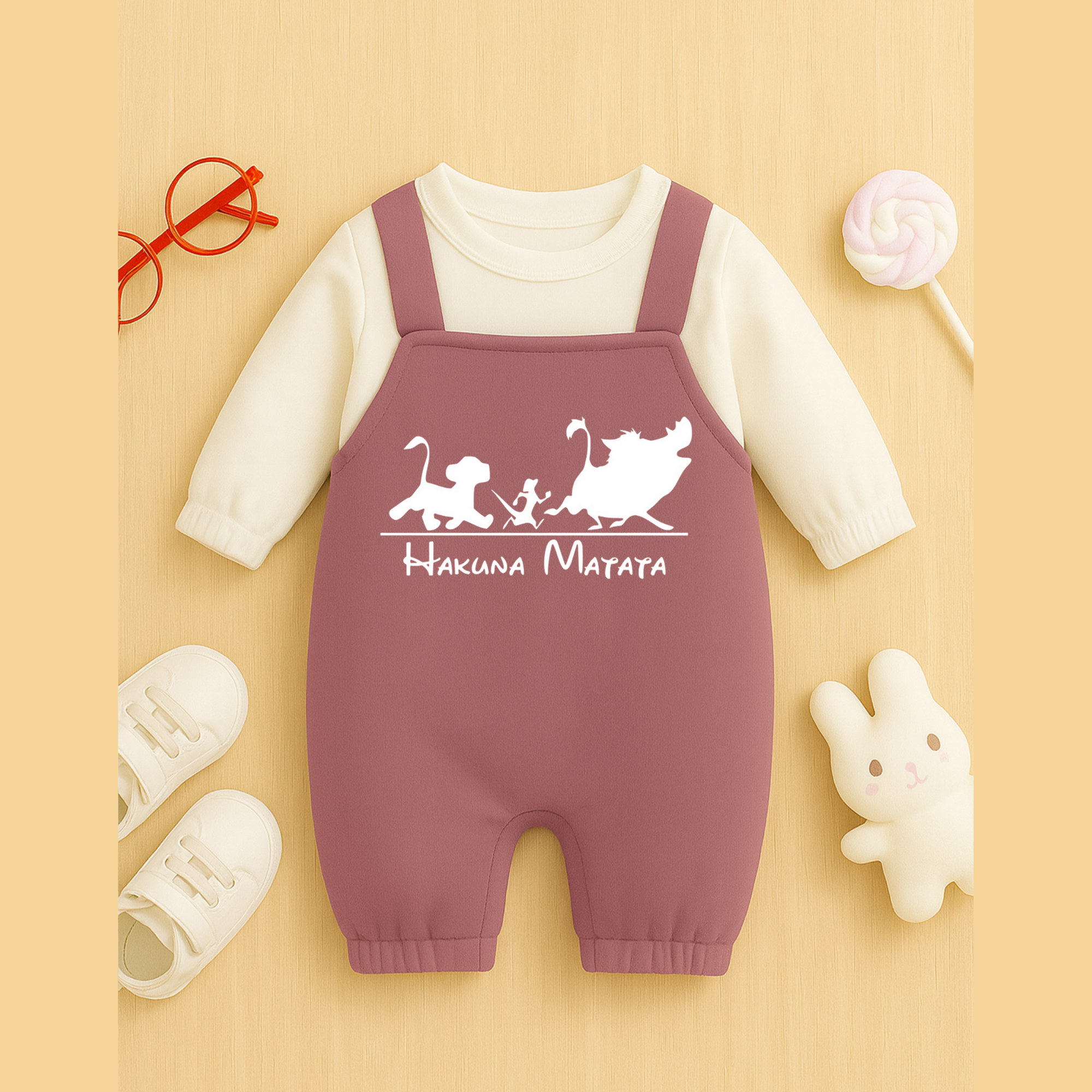 Hakuna Matata Winter Dungaree Romper