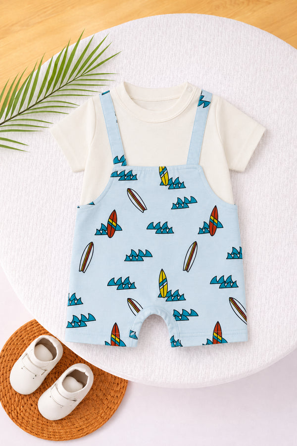 Surf Splash Dungree Romper