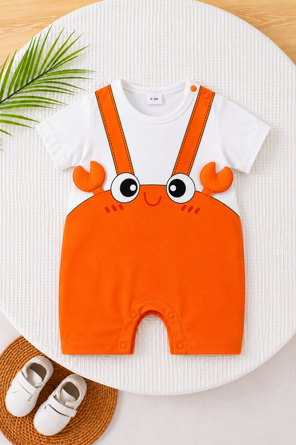 Little Crab Dungaree Romper
