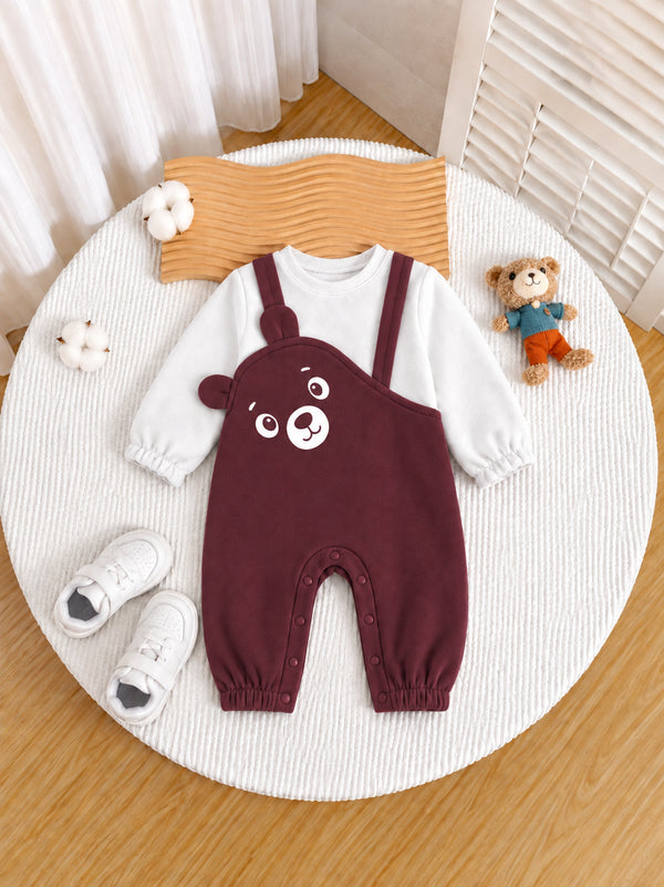 Berry Bear Cut & Sew Fleece Romper