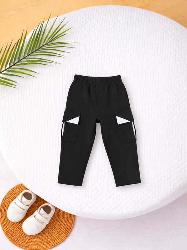 Dual Tone Cargo Pants (Black & White)