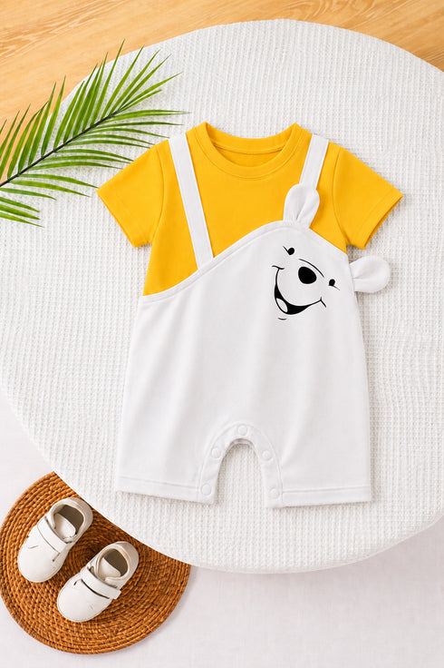 Cheerful Bear Cut & Sew Romper