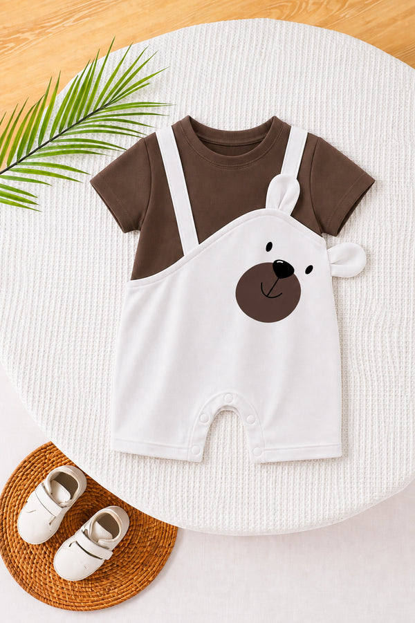 Brown Bear Cut & Sew Romper