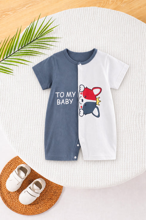 To my Baby Printed Romper