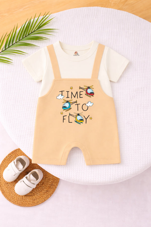 Time to Fly Dungree Romper