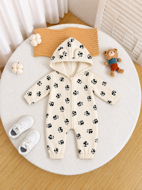 Panda Playtime Hooded Sleepsuit