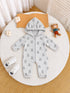 Snowy Bear Hooded Sleepsuit