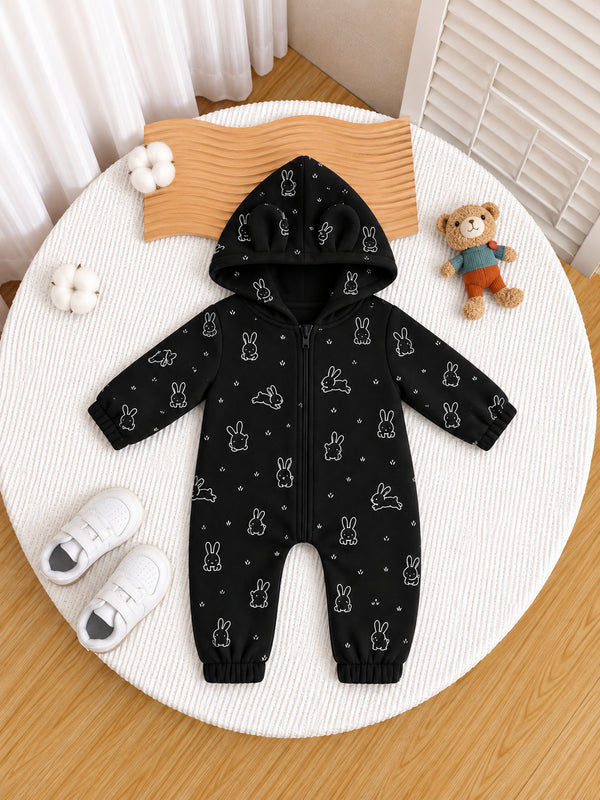 Little Bunny Club Hooded Sleepsuit