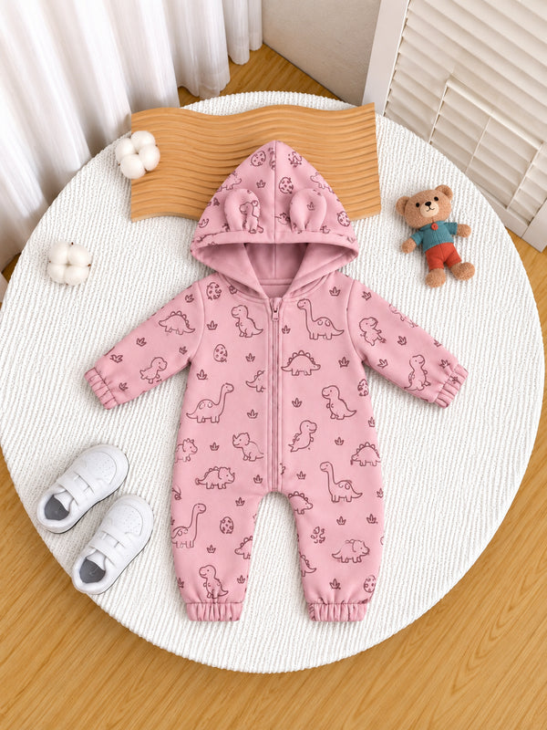 Dino Day Hooded Sleepsuit