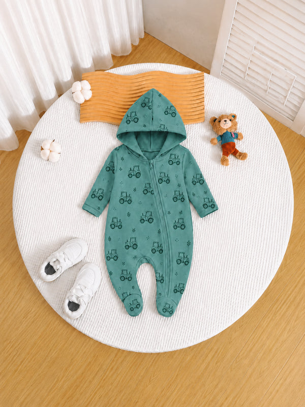 Little Tractor Footed Sleepsuit