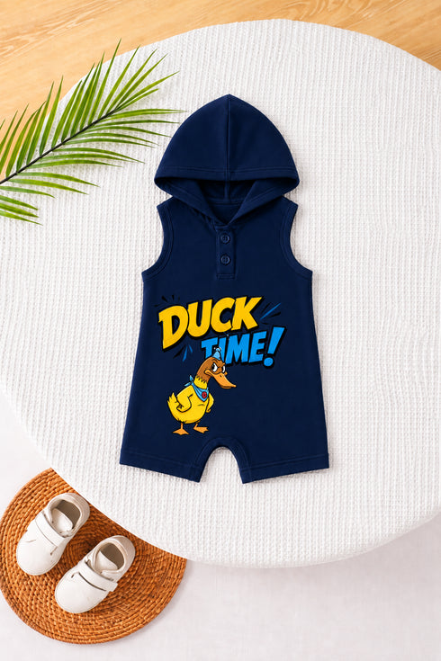 Duck Time Sleeveless Romper