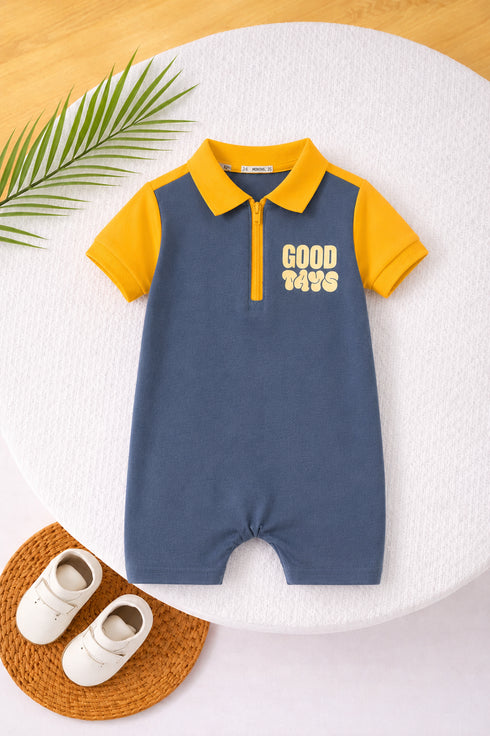Good Days Polo Zip Romper