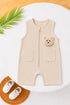 Drop Needle Teddy Sleeveless Romper