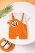 Giggles Orange Cut & Sew Romper