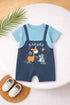 Safari Printed Dungree Romper