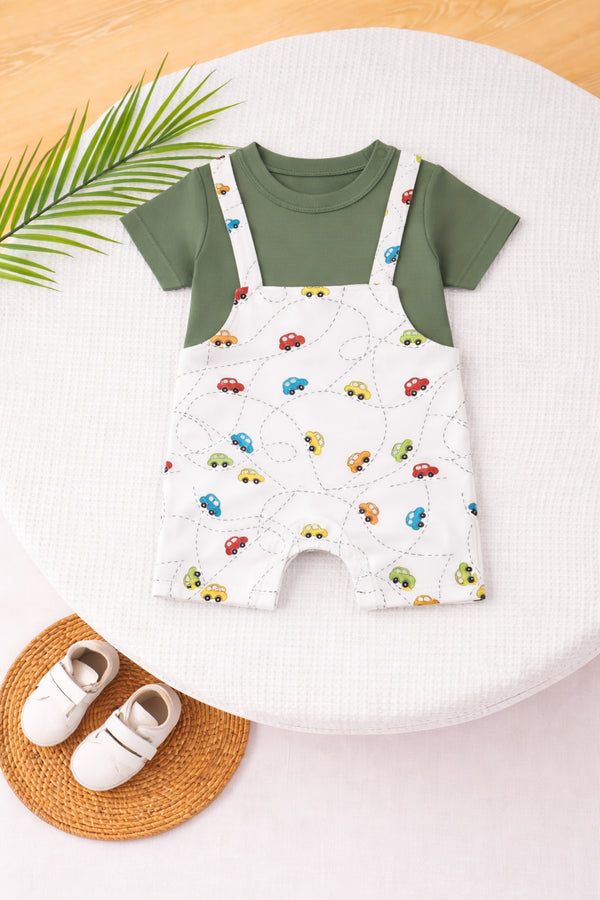 Road Trip Dungree Romper