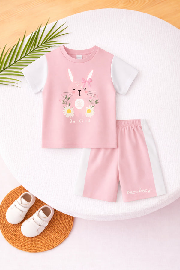 Pink Meadow Printed Short Set