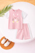 Pink Meadow Printed Short Set
