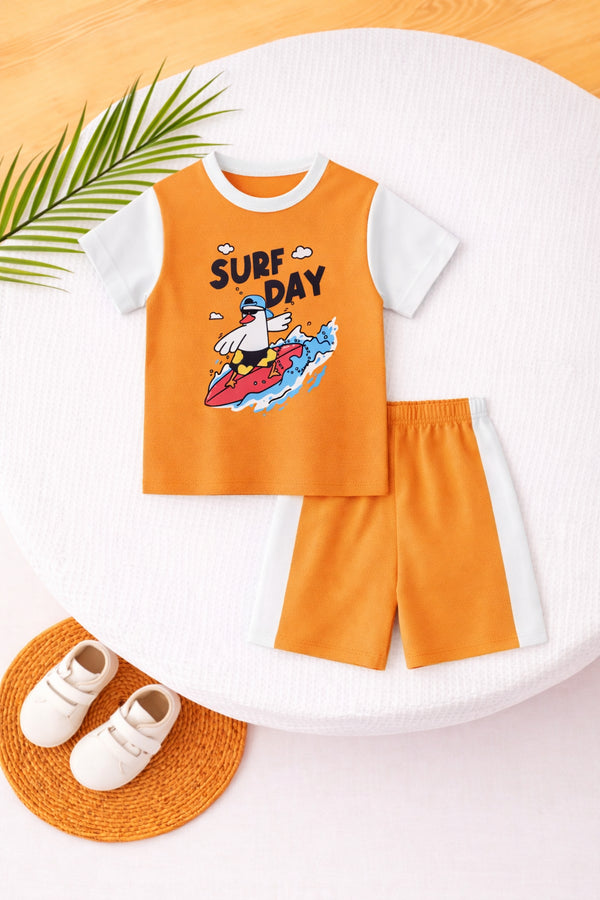 Surf Day Printed Short Set