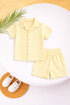 Pale Yellow Waffle Knit Co-ord Set