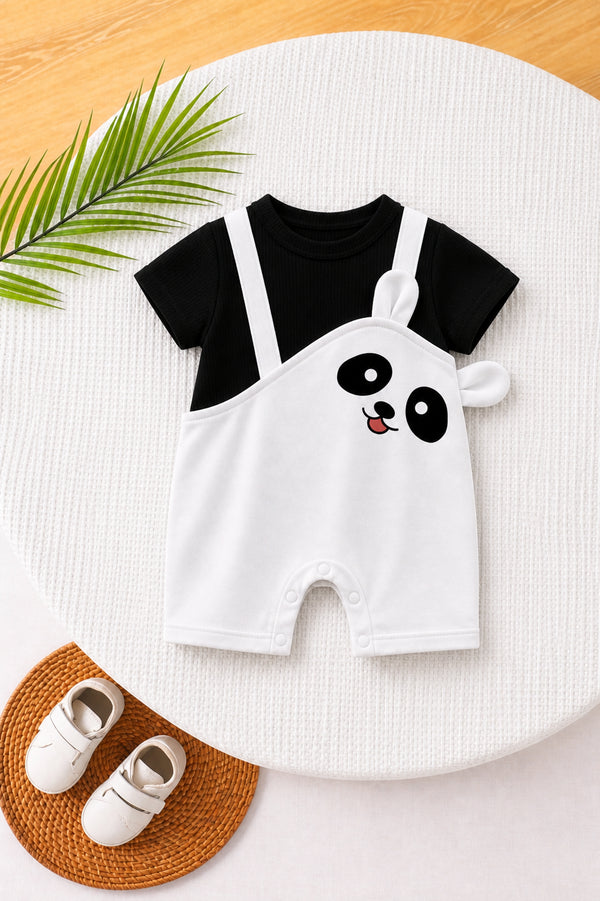 Happy Panda Cut & Sew Romper | Twinkle Tods