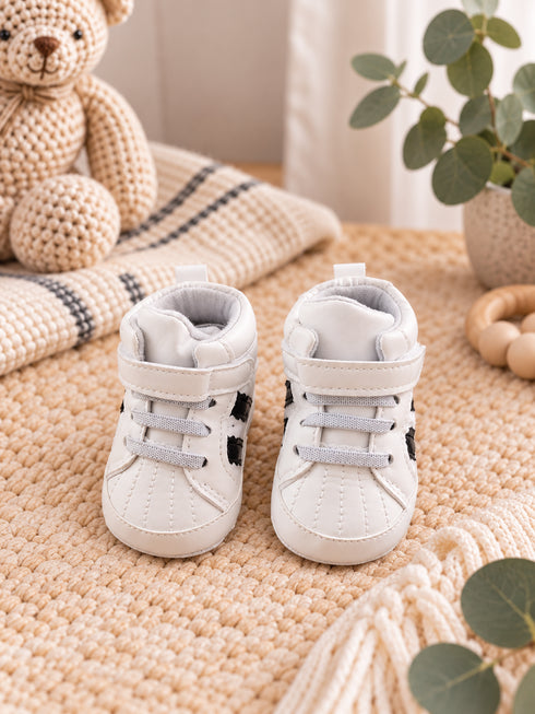 White High-Top Baby Sneakers