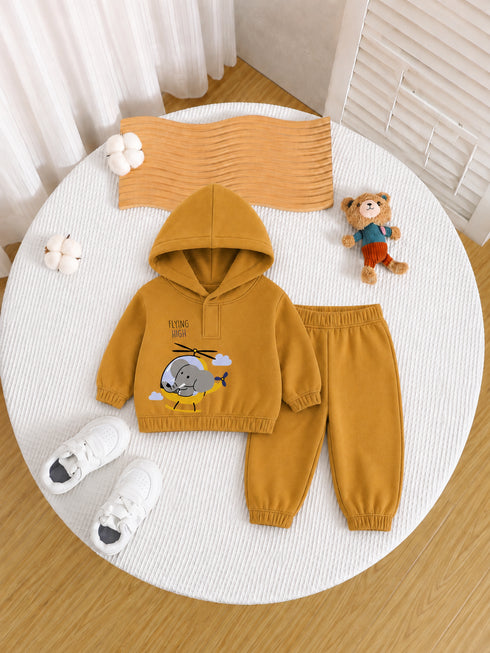 Elephant Adventure Hoodie Set