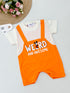 Weird & Awesome Printed Dungree Romper