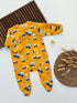Tiny Car Adventure Footed Zip Sleepsuit
