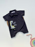 Dino Rush Polo Romper