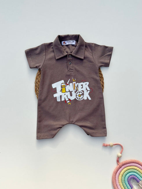 Truck Mania Polo Romper