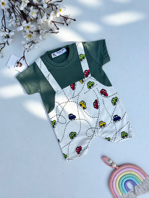 Road Trip Dungree Romper