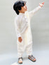 Off White Blended Kameez Shalwar