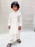Off White Blended Kameez Shalwar