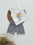 Astro Bear Henley Sando Set