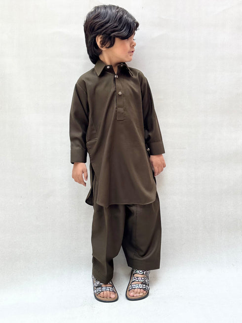 Rusty Blended Kameez Shalwar