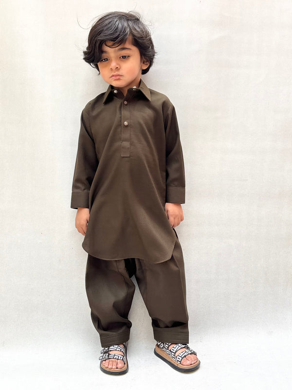 Rusty Blended Kameez Shalwar