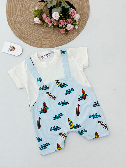 Surf Splash Dungree Romper