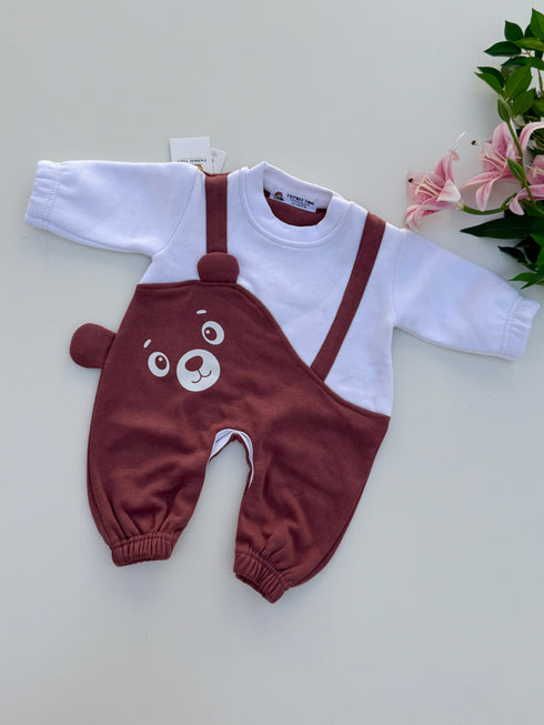 Berry Bear Cut & Sew Fleece Romper