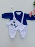 Blue Whiskers Cut & Sew Fleece Romper