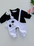Panda Play Cut & Sew Fleece Romper