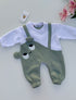 Sage Cub Cut & Sew Fleece Romper