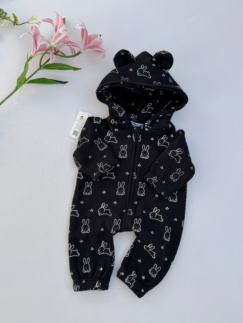 Little Bunny Club Hooded Sleepsuit
