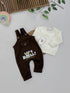 Let's Roll Printed 2 Pcs Dungaree Set