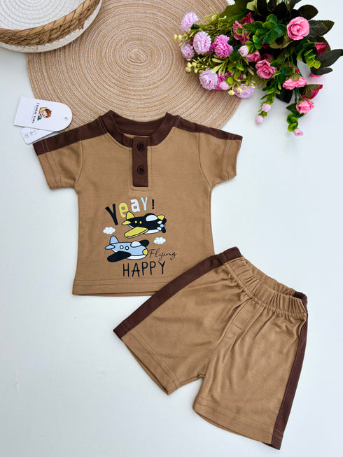 Happy Aviator Short Set