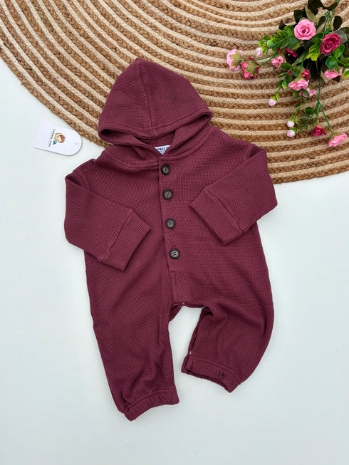 Double Deck Thermal Burgundy Sleepsuit